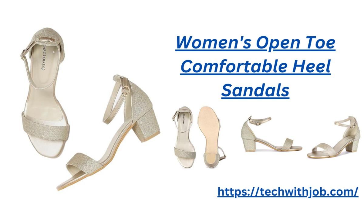 Women's Open Toe Comfortable Heel Sandals