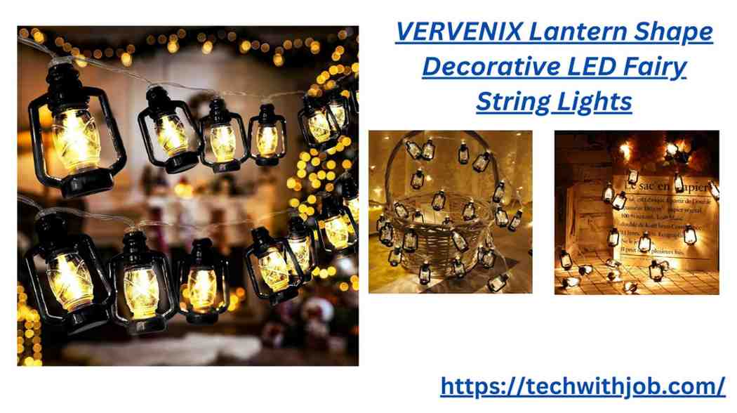 VERVENIX Lantern Shape Decorative LED Fairy String Lights